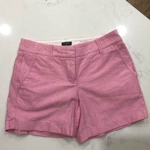 J Crew womens 4” pink chino shorts
